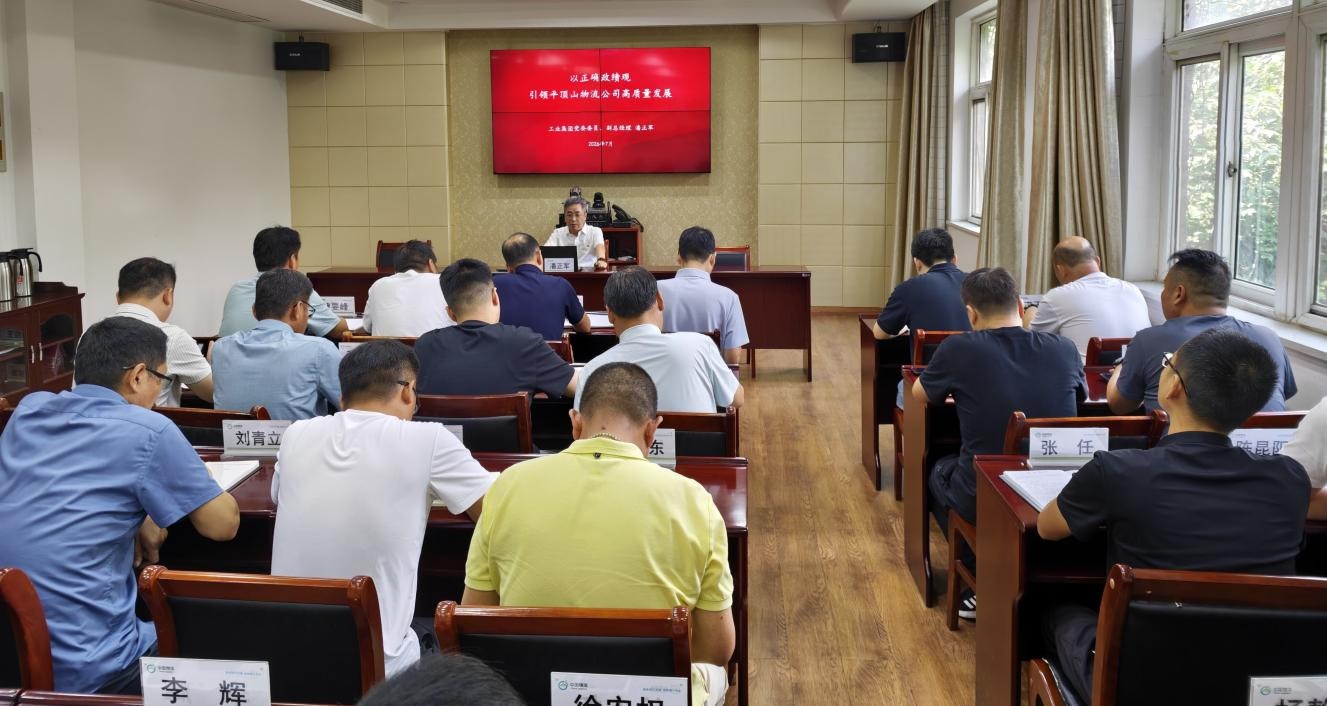 工业集团党委委员、副总经理潘正军赴平顶山物流公司讲授专题党课