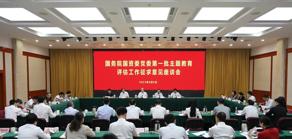 国务院国资委党委召开第一批学习贯彻习近平新时代中国特色社会主义思想 主题教育评估工作征求意见座谈会