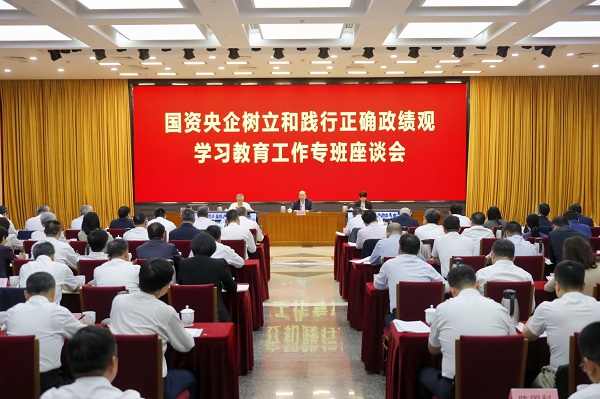 国务院国资委党委召开国资央企树立和践行正确政绩观学习教育工作专班座谈会