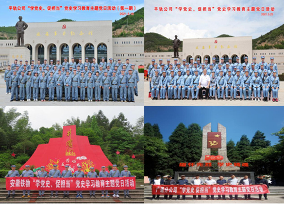 平轨公司组织开展党史学习教育主题党日活动